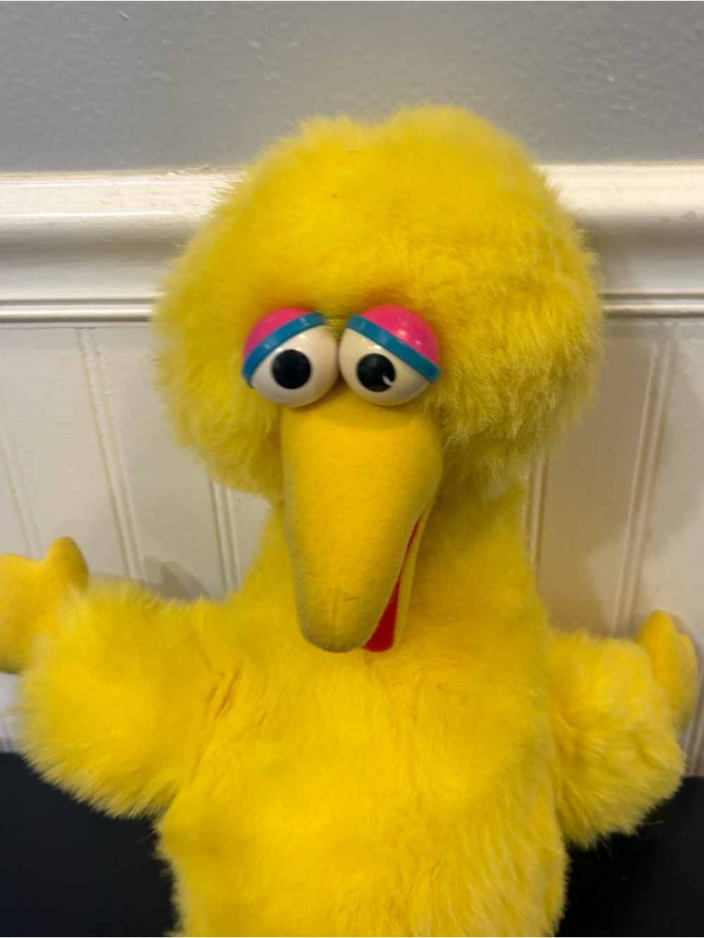 VTG Talking Big Bird Pull String. He Works! Big 23" Sesame Street Plush
1986 - Picture 3 of 6